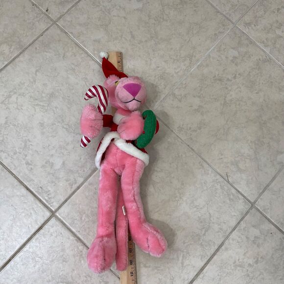 United Artist Toy Network Pink Panther Christmas Plush 2002 17”Tall - Picture 7 of 11